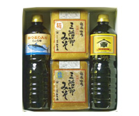 老舗の味噌・醤油詰合せ