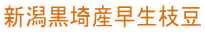 新潟黒埼産早生枝豆